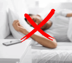 avoid phone radiation in bed