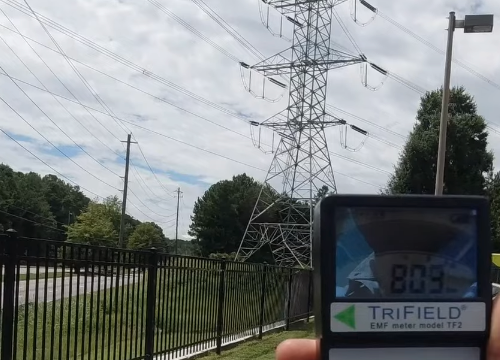 EMF from large power lines