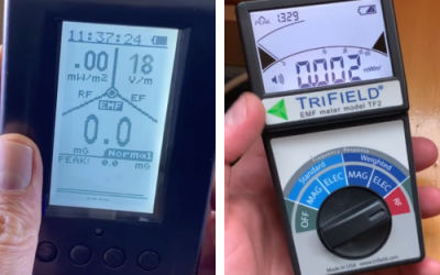 GQ EMF 390 and Trifield TF2 EMF meters