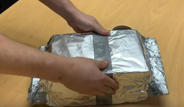 aluminum foil faraday box diy